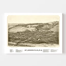 Vintage Map of St. Johnsville, New York 1890