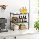 2 Pack Kitchen Countertop Organizer, Stackable Cabinet Shelf Organizer, 2 Tier Adjustable Kitchen Counter Shelves Riser For Pantry Cupboard Bathroom Organization And Storage, Desk Shelf,Spice Rack by CozyNest Decor