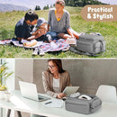 Breast Pump Bag for Spectra S1 S2 with Waterproof Mat, Breast Milk Cooler Bag for Pump Essentials, Pumping Bags for Working Mom Travel Camping, Grey by TinyTreasures Baby Boutique