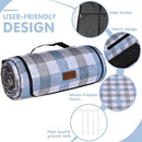 HX&OD Outdoor Picnic Blanket, Extra Large, 80''x60'' Waterproof Foldable Blankets Gingham Picnic Mat for Beach, Camping Grass Lawn Park Accessories Cute Couple Ideas Wedding (Coffee Color, 80”x60”) by TinyTreasures Baby Boutique