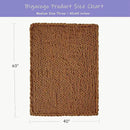 Bigacogo Chunky Knit Throw Blanket for Couch, 40x60 inches, 100% Hand Knitted with Thick Jumbo Chenille Yarn, Cozy Soft Large Rope Knot Cable Crochet Blankets for Sofa Bed Living Room, Caramel by CozyNest Decor