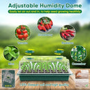 BlumWay Seed Starter Tray with Grow Light,4 Pack 160 Cells Seedling Tray with Humidity Dome/Indoor Grow Kit for Deep-Rooted Seedlings,Adjustable/Timed Light Plant Starter Set