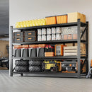 Yizosh 79" W Metal Garage Storage Shelves,7000LBS Heavy Duty 4-Shelf Adjustable Steel Organization Shelving,Utility Rack Shelf,79" W x 24" D x 79" H for Basement,Warehouse,Industrial by GreenHaven Gardens