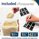 Reli. Airtight Food Storage Containers with Lids (36 Sets) | Kitchen Organizers and Storage Pantry Organizers | BPA Free Plastic Food Containers | Ultra Variety Pack w/Measuring Cup, 42 Labels, Pen by CozyNest Decor