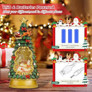 Christmas Snow Globes,with Musical and 6 Hour Timer,Snow Globes Lights, Christmas Indoor Decorations, Christmas Tree Decorations,USB & Battery Powered,Christmas Snowman Skiing by CozyNest Decor