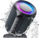 Bluetooth Speaker Wireless,IP67 Waterproof & Dustproof Portable Speaker with Lights,15W Loud Stereo Sound, 2500mAh Battery All Day Playtime, TWS Pairing, BT5.3, Home/Party/Outdoor/Beach (Blue Black) by TinyTreasures Baby Boutique