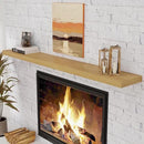 72 Inch Floating Shelves, 72 x 9 Rustic Wooden Fireplace Mantel, 9 Inch Floating Shelf for Wall, Farmhouse Wall Shelves for Home Storage & Display, Oak Color, Set of 1 by CozyNest Decor