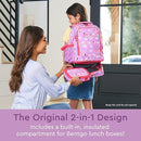 Bentgo Kids 2-in-1 Backpack & Insulated Lunch Bag - Durable 16” Backpack & Lunch Container in Unique Prints for School & Travel - Water Resistant, Padded & Large Compartments (Fairies) by TinyTreasures Baby Boutique