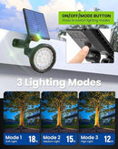 Solar Spot Lights Outdoor Waterproof, Flag Pole Light Solar Powered Halloween Lights, Landscape Lighting Spotlights for Tree, House, Yard, Garden, Christmas Decorations-4 Pack Warm White by GreenHaven Gardens