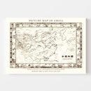 Vintage Map of China 1932