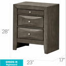 Modern Design Nightstand by Unique Piece Furniture