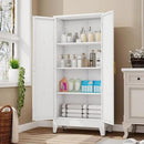 61" H Metal Kitchen Pantry Storage Cabinet, Freestanding Cupboard with 2 Doors and 3 Adjustable Shelves, Standing Storage for Kitchen, Bathroom, Garage, Dinning Room or Utility Room（White） by CozyNest Decor