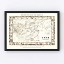 Vintage Map of China 1932
