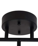 Catalina 23"W 3-Light LED Track Bar Light Fixture, Matte Black with Clear Glass Shades by LampsUSA