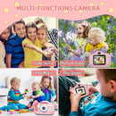Kids Camera Toys for 3 4 5 6 7 8 9 10 11 12 Years Old Boys/Girls, Kids Digital Camera for Toddler with Video, Birthday Festival for Kids, Selfie Camera for Child, 32GB TF Card by TinyTreasures Baby Boutique