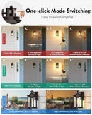 VIANIS Exterior Lights for House with Motion Sensor, Brown Dusk to Dawn Outside Lights for House, Oil Rubbed Bronze Exterior Lighting Fixtures for Garden, Garage, Doorway,Aluminum,Hardwired, Non-solar by GreenHaven Gardens