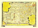 Vintage Map of Wabash College, 1928
