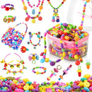 Arthopt Pop Beads, Jewelry Making Kit for 3 4 5 6 7 8 Years Old Girls, Arts and Crafts for Kids,Large Snap Beads DIY Necklace Bracelets Ring Set, Birthday Party Holiday Gift by TinyTreasures Baby Boutique