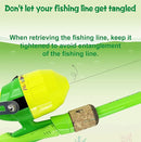 Kids Fishing Pole Set, Kids Fishing Rod and Reel Combo and Fishing Net Tackle Box with Fishing Lures Hooks and Bag for Boy, Girl, Youth, Beginner, Over 3 Years Old by TinyTreasures Baby Boutique