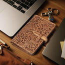 Genuine Leather Passport Holder for Women Men - RFID Blocking Slim Travel Wallet by TinyTreasures Baby Boutique