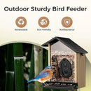 Smart Squirrels-Proof Bird Feeder with Camera Solar Powered, AI Identify Bird Species, Instant Notification Camera, CCPA Data Security, 3.2L Ultra Large Capacity Gift by GreenHaven Gardens