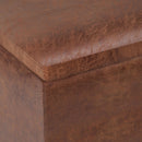 Rockwood - Upholstered Cube Storage Ottoman With Tray by Unique Piece Furniture
