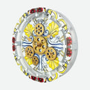The Gears Clock Wall Clock Italy Collection with Moving Gears (Positano, 10 inch Round) by CozyNest Decor