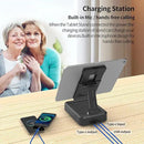 JTEMAN Tablet Stand Adjustable with Bluetooth Speakers,Kitchen Gadgets,Gifts for Women Men,Wireless Bluetooth Speaker Tablet Holder,Desk Mic Charging Sation Compatible with Phones and Tablet by GreenHaven Gardens