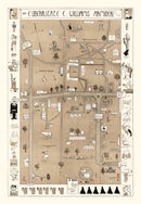 Vintage Map of Williams College, 1935
