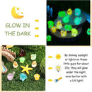 126PCS Mini Resin Ducks Animals Luminous Tiny Duck Animals Bulk Figures to Hide Glow in The Dark for Miniature Fairy Garden Accessories Micro Landscape Aquarium Potted Ornament Outdoor Decor by GreenHaven Gardens