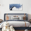 Large Wall Art for Living Room Bedroom Home Office Blue Tree of Life Wall Art Floral Picture Framed Wall Decor Modern Canvas Prints 20x40 In by CozyNest Decor