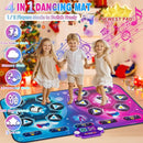 Rechargeable Dance Mat - Double User Play Mat with Extra Large Size (59*38 in), Dancing Music, Challenge Game, Piano Mode, LED Lights, Christmas Birthday Gift for Kids Girls Boys 3-12 Year Old by TinyTreasures Baby Boutique