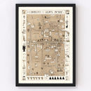 Vintage Map of Williams College, 1935