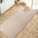 PURRUGS Dirt Trapping Door Mat 32" x 70", Non-Slip/Skid Machine Washable Entryway Rug, Dog Doormat, Super Absorbent Welcome Mat for Muddy Wet Shoes and Paws, Beige by CozyNest Decor