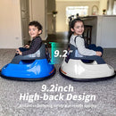 Baby Bumper Car, 6V Electric Kids Bumper Car for Toddlers with Remote Control, Bluetooth - White by TinyTreasures Baby Boutique