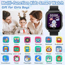 Waterproof Smart Watch for Kids with 32 Games Dual Camera Video Habit Tracking Music Player Pedometer Screen Protectors Lanyard, HD Touchscreen Kids Smart Watch Toy Birthday Gift for 3-12 Year Old by TinyTreasures Baby Boutique