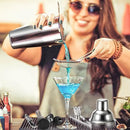 Cocktail Shaker Set, Mixology Bartender Kit 10-Piece Bar Tool Set with Stylish Bamboo Stand, Bar kit: Matini Shaker Mixing Spoon Muddler Jigger Cocksrew for Barware Set by CozyNest Decor