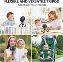 snawowo Mini Portable Baby stroller Fan, Battery Operated Personal Small Handheld Fan, 360° Rotate Flexible Tripod Rechargeable Clip On for Car Seat Crib Bike Treadmill Travel Camping Black by TinyTreasures Baby Boutique