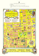 Vintage Map of Greenwich Village, New York 1934