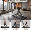 7.8MPH Incline Treadmill for Home, Walking Pad with Handle Bar, Under Desk Compact Treadmill with 350 Lbs Capacity, LED Display & APP, Remote Control, 3.0HP by CozyNest Decor