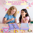 2-in-1 400 Pcs Friendship Bracelet Making Kit for Girls,Weaving Loom Kit Toys, Craft Kits for Kids,Age 6-12 Year Old Girls Gifts Ideas, Bracelet & Coaster & Bag Weaving Making kit by TinyTreasures Baby Boutique