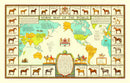World Map of Horses, 1934