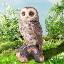 WONDER GARDEN Owl Statue Decor, Outdoor Resin Owl Figurine Sculpture for Home Porch Patio Lawn Yard Decorations or Housewarming Gifts by CozyNest Decor
