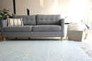 Cushmat Stylish Reversible Foam Play Mat (Large, Crystals - Blue Charcoal) - Soft, Waterproof, Durable Play mat for Infants, Babies, Toddler, Kids & Grownup - 6.5ft x 4.5ft by TinyTreasures Baby Boutique