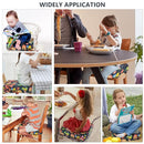 Toddler Booster Seat for Dining Table,4 Inches Washable Double Safer Straps Non-Slip Bottom Booster Seat for Kids, Portable Travel High Density Sponge Detachable Increasing Cushion for Child by TinyTreasures Baby Boutique