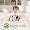 Pink Rugs for Bedroom Girls: 8x10 Washable Large Modern Soft Area Rug Indoor Non-Slip Cute Carpet for New Parents Aged 25-45 - Living Room Nursery Kids Playroom Preppy Room Baby Room Decor by TinyTreasures Baby Boutique