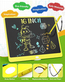 KOKODI LCD Writing Tablet, 16 Inch Colorful Toddler Doodle Board Drawing Tablet, Erasable Reusable Electronic Drawing Pads, Educational and Learning Toy for 3-6 Years Old Boy and Girls(Yellow) by TinyTreasures Baby Boutique
