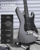 DONNER DST-80 Electric Guitar 39” Beginner Electric Guitar Kit with Amp, Classic SSS Pickup Complete with Gig Bag, Tuner, Capo, Strap, Picks, and Free Online Lessons by TinyTreasures Baby Boutique