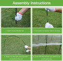 Garden Hoops Grow Tunnel, 6 Sets of 7FT Greenhouse Hoops for Raised Beds, Rust-Proof Fiberglass Frame for Garden Netting, Small Greenhouse Kit, Shade Cloth, Plant Row Covers, 30pcs by GreenHaven Gardens