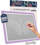 iVyne Corded Light Pad for Weeding Vinyl - A4 Light Box for Drawing - Light Board for Tracing - Light Box for Diamond Painting, Weeding Vinyl, Sketching, Tracing (Purple) by TinyTreasures Baby Boutique